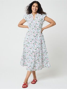 J.Crew Petite Willa midi dress size P4 NWT